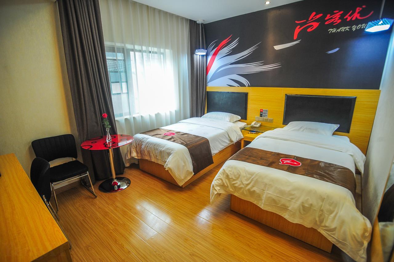 Thank Inn Chain Hotel Hunan Changsha Furong District Railway Station Exteriör bild