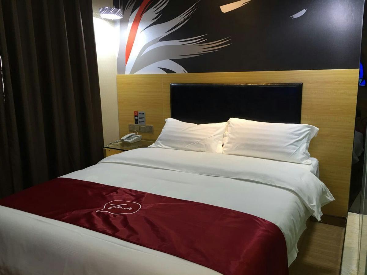 Thank Inn Chain Hotel Hunan Changsha Furong District Railway Station Exteriör bild